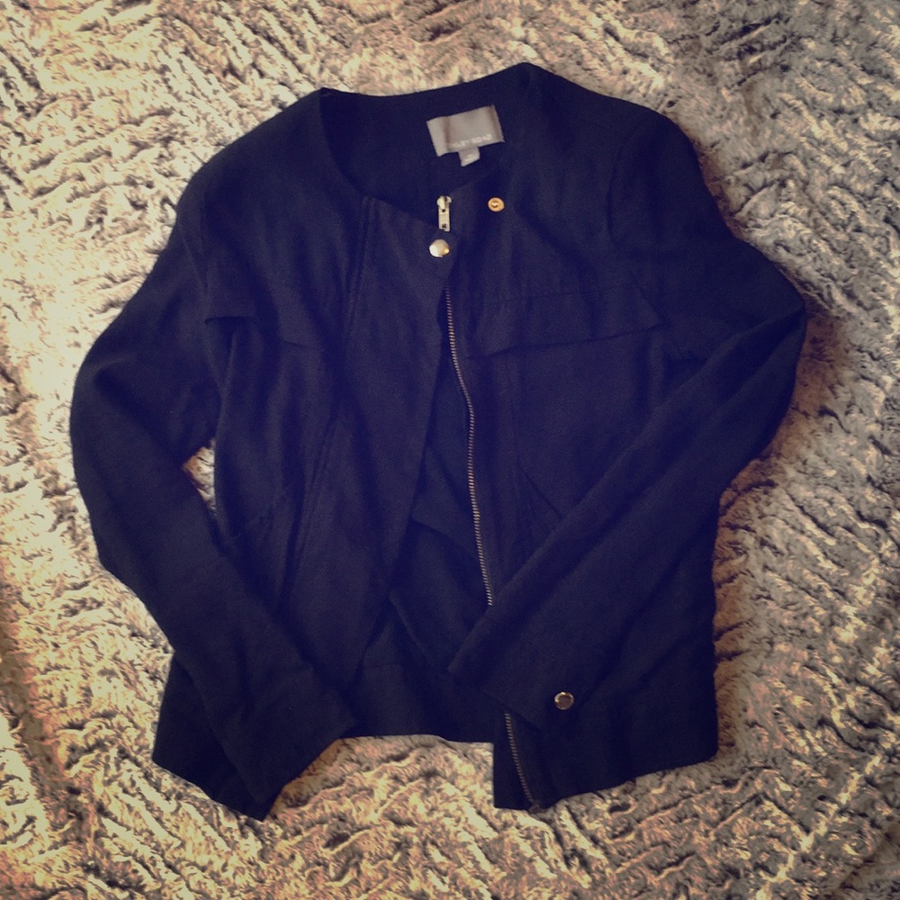 Black zip up jacket